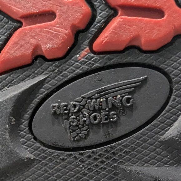 Red Wing leather brown steel toe waterproof work construction boots size 8.5 - Picture 2 of 15